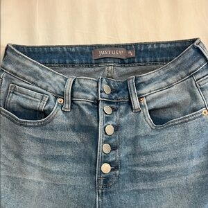 Just USA Blue High Rise Jeans with Vintage Appeal